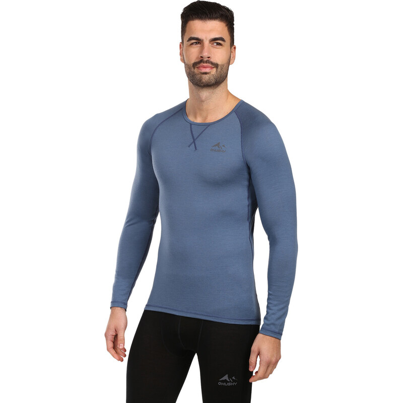 Pánské termo tričko HUSKY MEROW merino modré (HT0-0806)