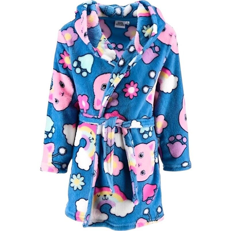 Ostatní GABBYS DOLLHOUSE fleece župan s kapucí modrý HY20127.BLUE 110463339