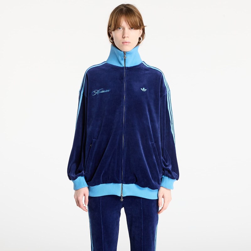 adidas Originals Mikina adidas By Avavav Velour Track Top Dark Blue M 110465541