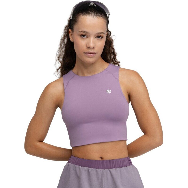 SIROKO Dámské crop top tílko pro trailový běh Phoenix Lilac 110465259