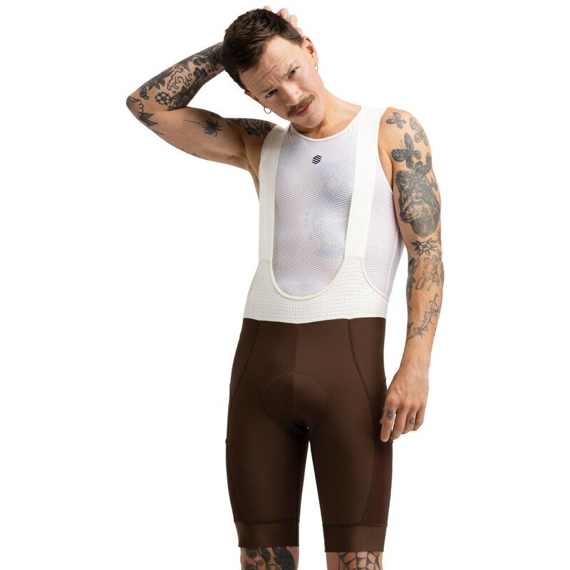 SIROKO Pánské kraťasy pro gravelovou cyklistiku Rugged Brown 110465262