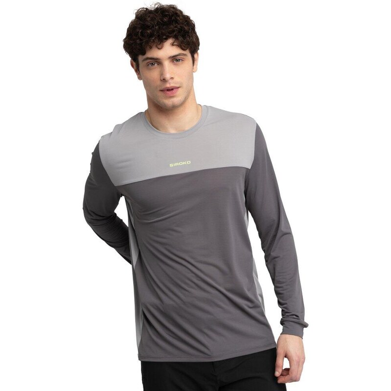 SIROKO Pánský MTB dres s dlouhým rukávem MTB Endo Gray 110465335