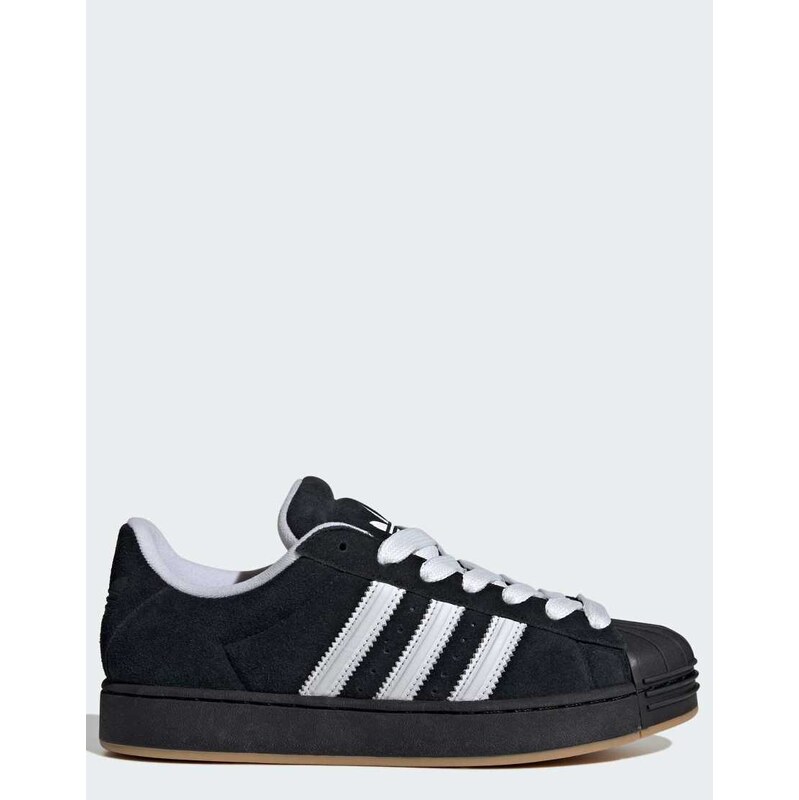 adidas Originals Superstar trainers in core black and white with