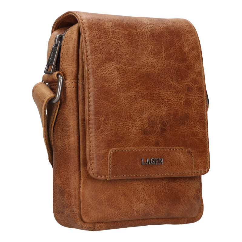 Pánská crossbody taška Lagen LG-5012 hnědá LG-5012 UNI