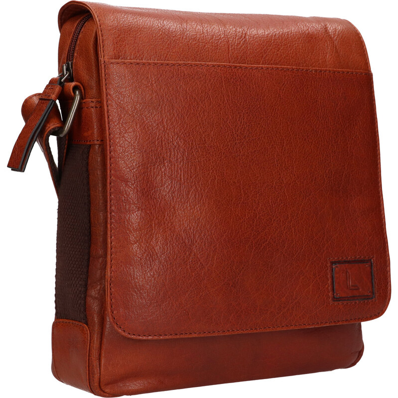 Pánská crossbody taška Lagen 290603 hnědá 290603 UNI