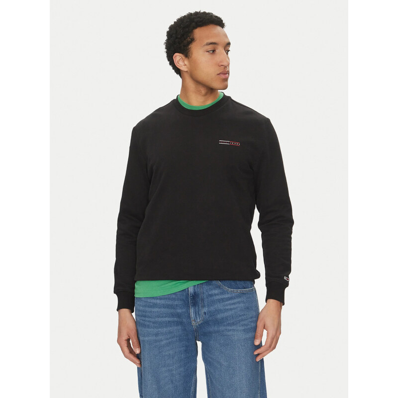 Tommy Jeans pánská černá mikina