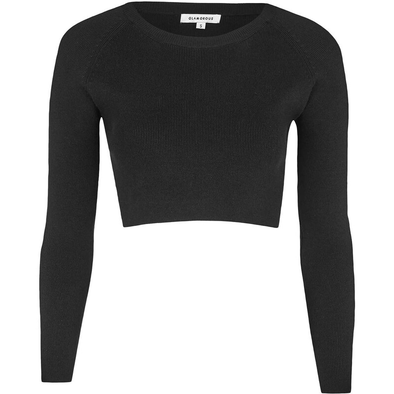 Topshop **Cropped Knitted Top by Glamorous