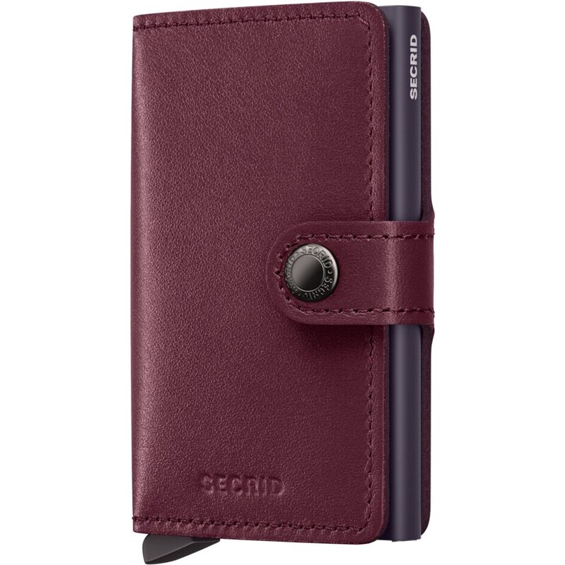 Kožená peněženka SECRID Miniwallet Original Cranberry vínová