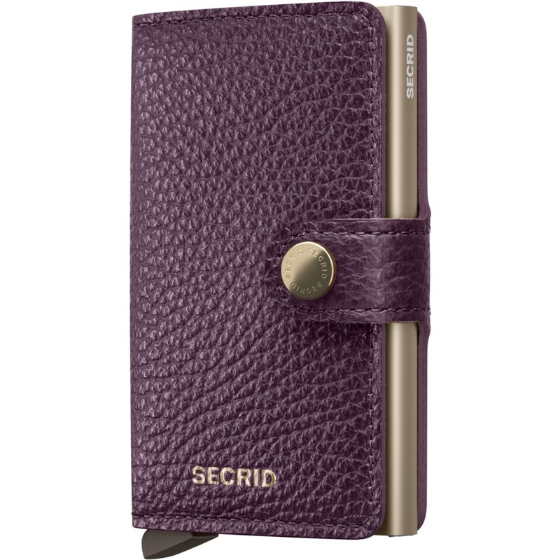 Kožená peněženka SECRID Miniwallet Pebble Grape tmavě fialová 110466665