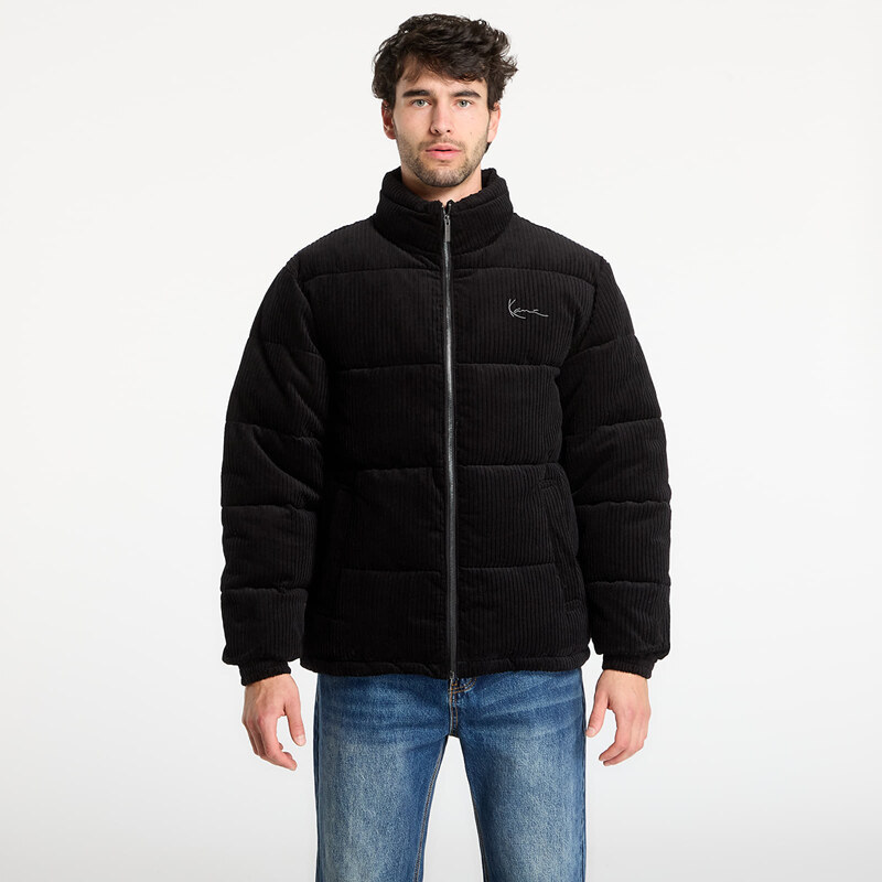 Bunda Karl Kani Signature Corduroy Puffer Jacket Black L
