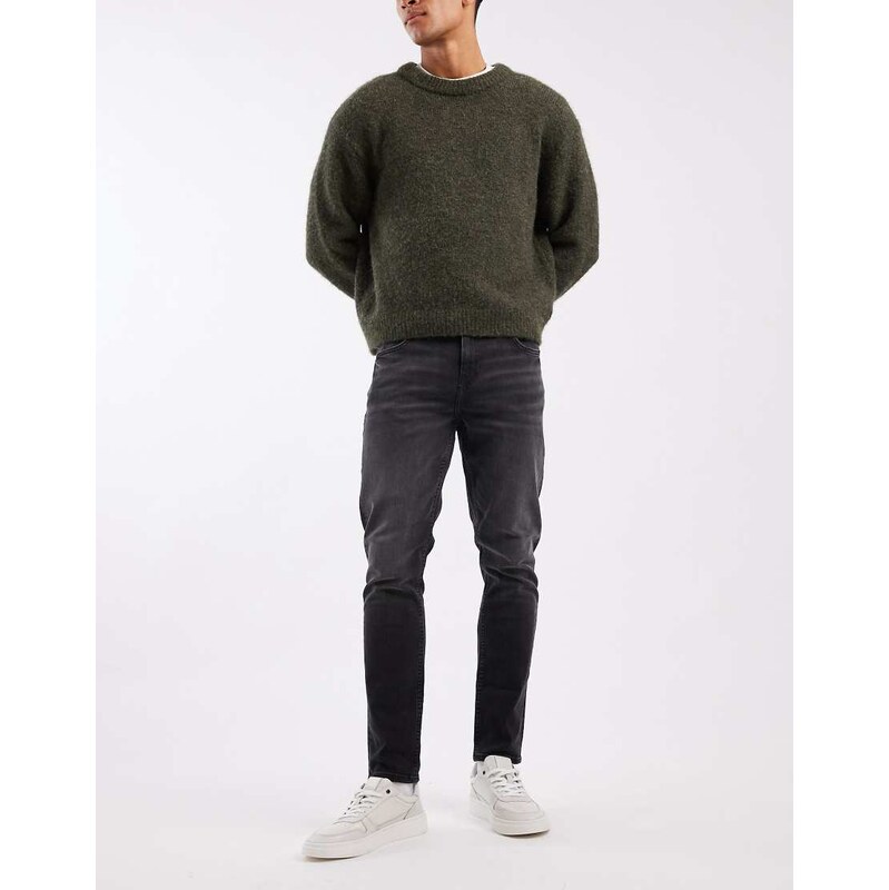 ASOS DESIGN skinny fit jeans in washed grey