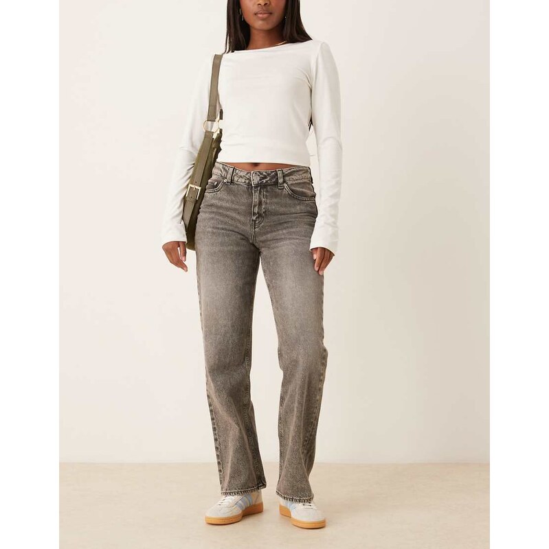 JJXX Seville loose mid rise jeans in grey 115533733