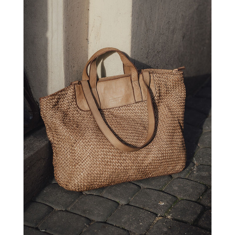 Marco Mazzini Dámská kožená shopper bag kabelka Mazzini M1M86