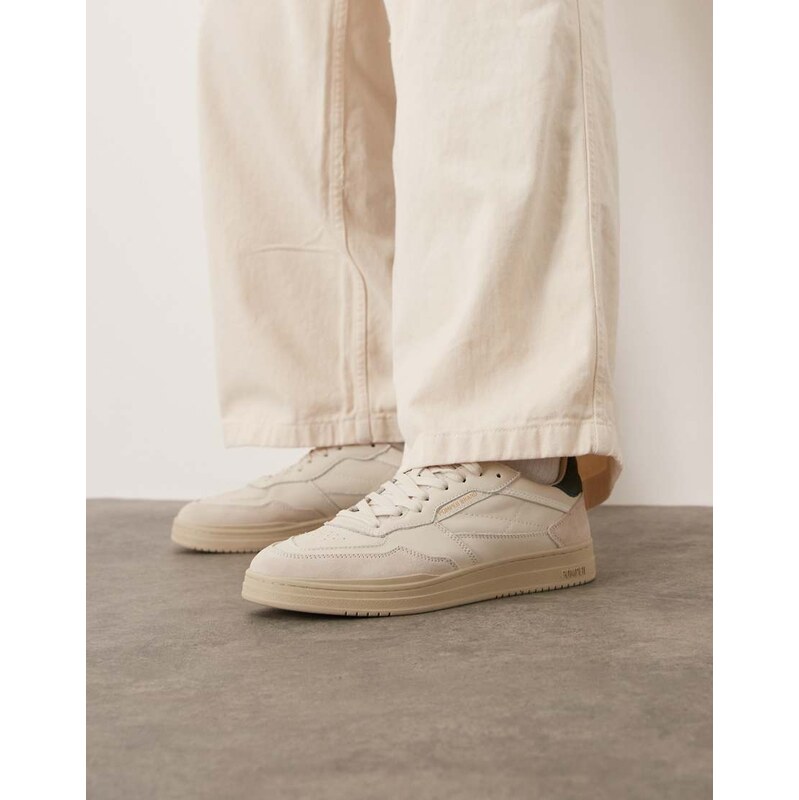 Pompeii UK Pompeii elan pippa leather trainers in off white