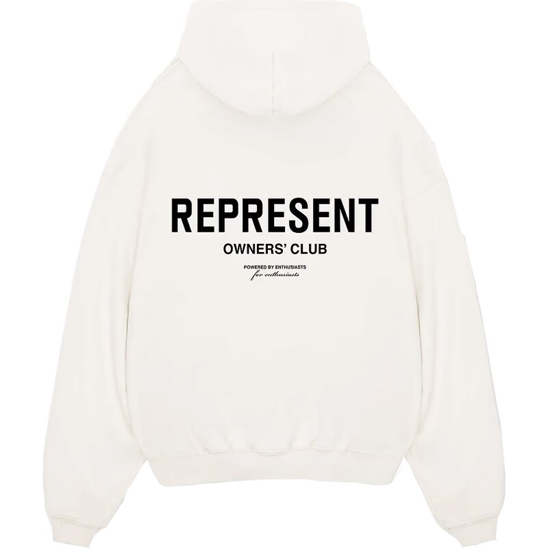 Represent Owners Club Hoodie Flat White