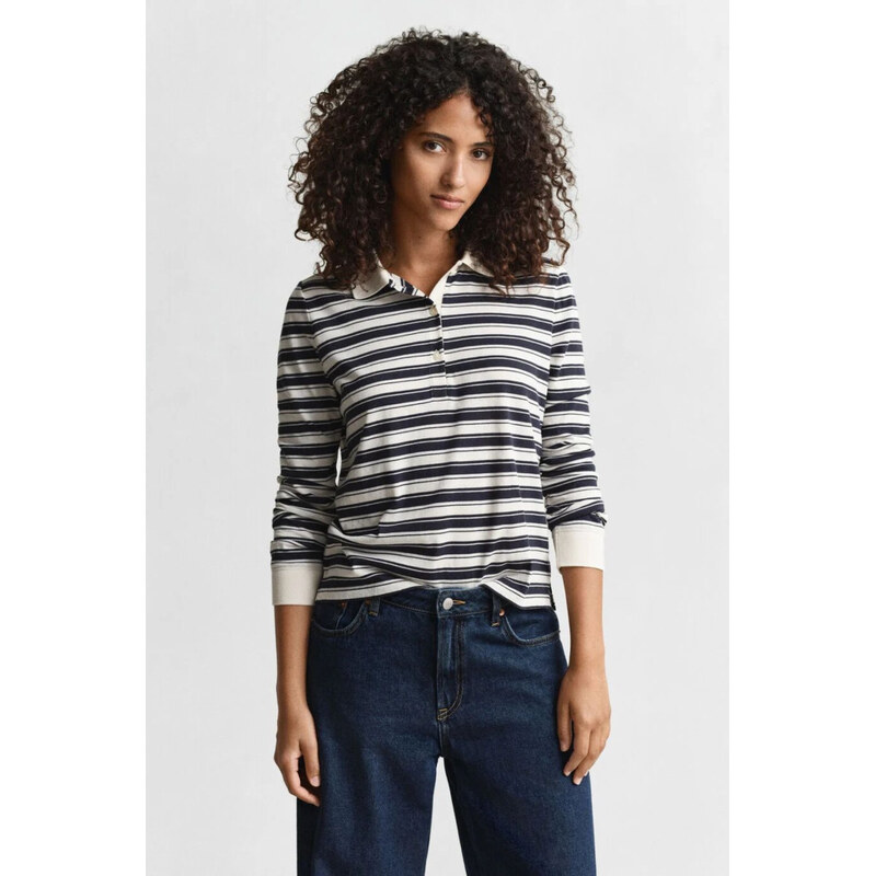 POLOKOŠILE GANT STRIPED LS POLO CREAM 110470967