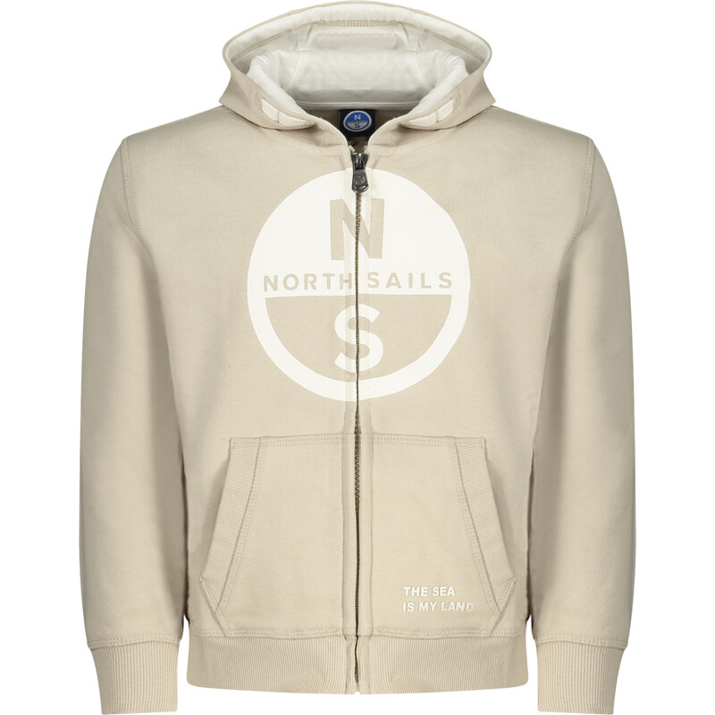 NORTH SAILS CHILDRENS BEIGE ZIP-UP SWEATSHIRT