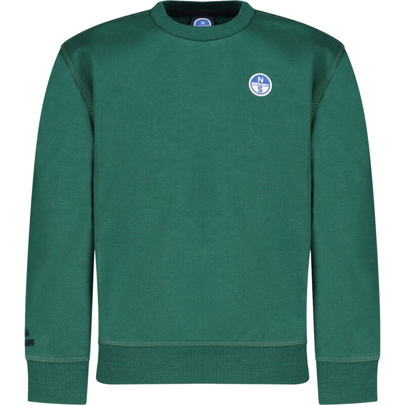 NORTH SAILS CHILDRENS ZIP-UP SWEATSHIRT, GREEN