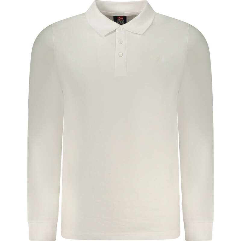 NORWAY 1963 MENS LONG-SLEEVED POLO SHIRT WHITE