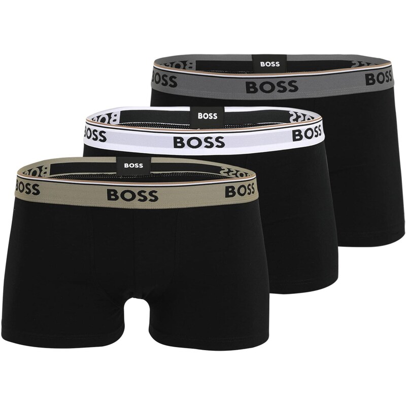 BOSS Boxerky tmavě šedá / olivová / černá / bílá