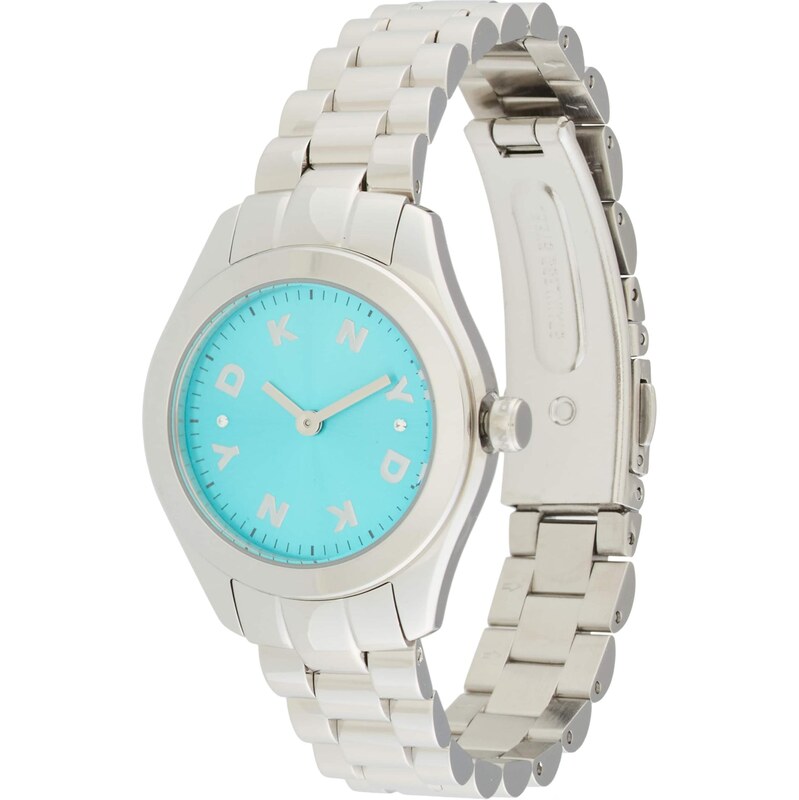 DKNY Analogové hodinky tyrkysová / stříbrná 110475479