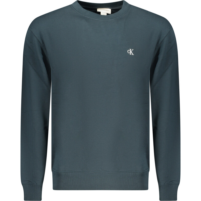 CALVIN KLEIN MENS BLUE ZIP-UP SWEATSHIRT