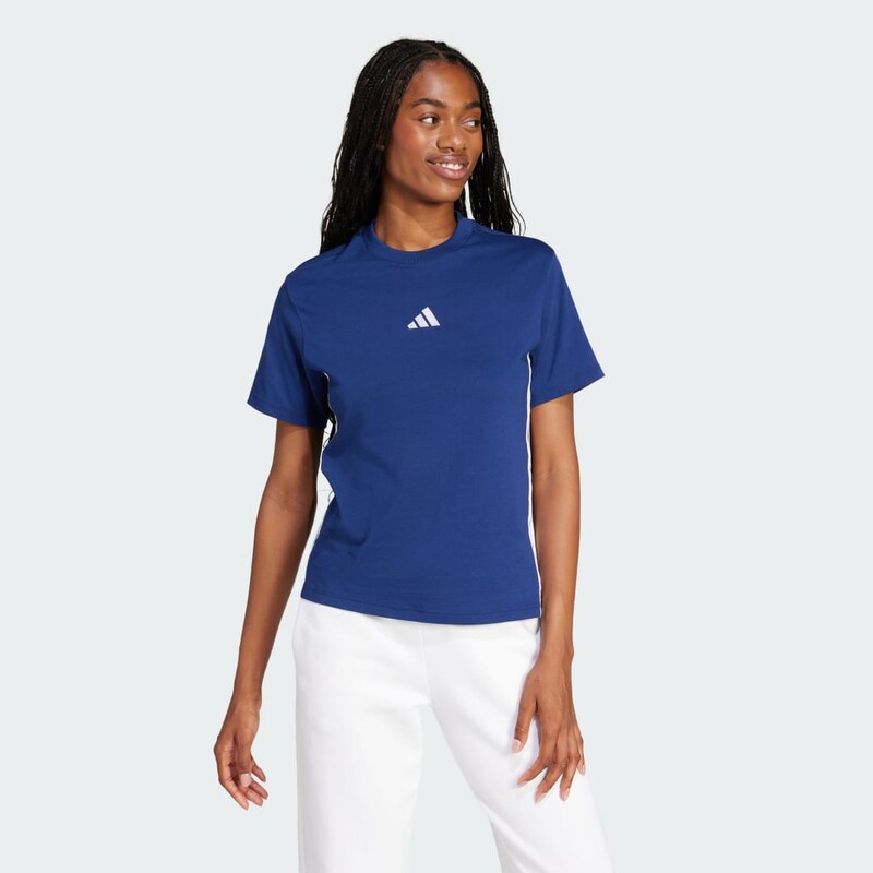 Adidas Bavlněné tričko Essentials 3-Stripes