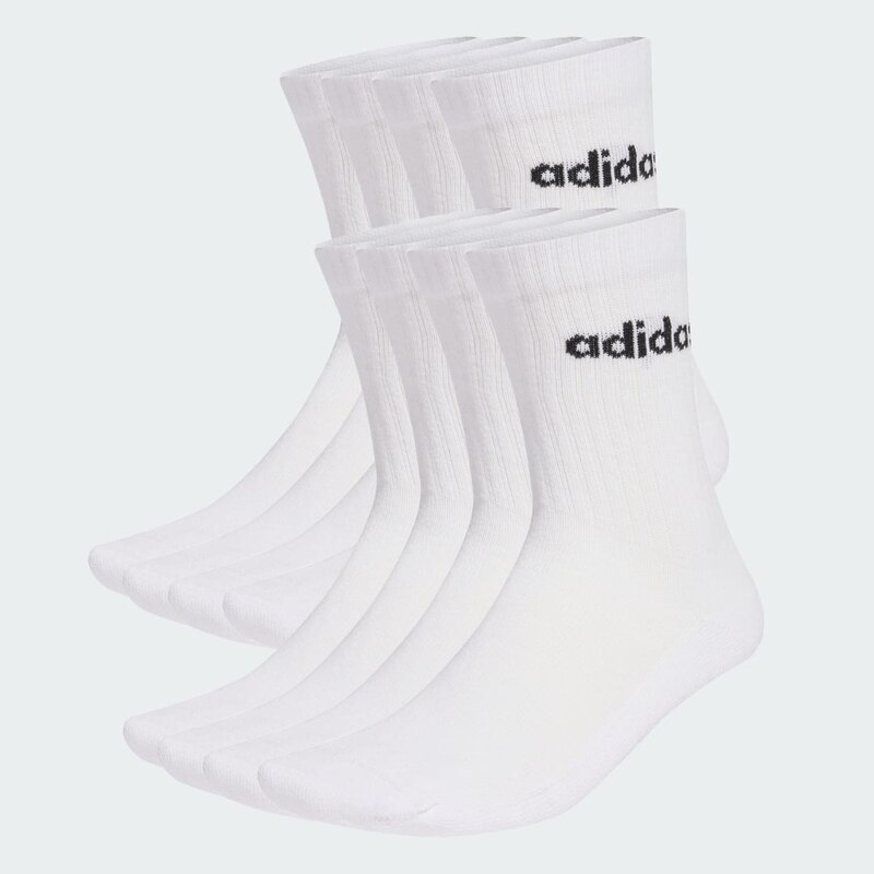 Adidas PONOŽKY LINEAR CUSHIONED CREW – 10 PÁRŮ V BALENÍ