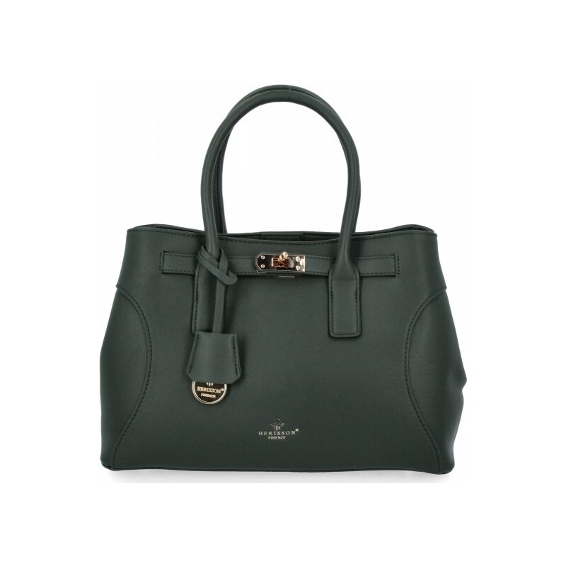 Dámská kabelka Kufr 3 Komory firmy Herisson 275C6016 Zelená