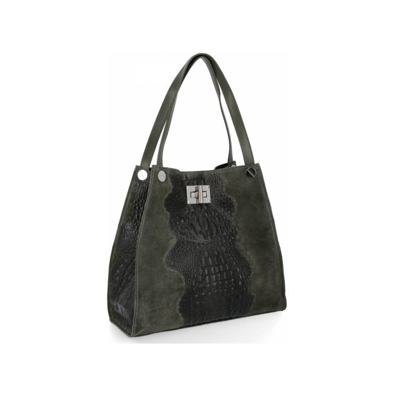 Vera Pelle Kožená taška Shopper Bag XL s kosmetickou taštičkou, vzor 114499407