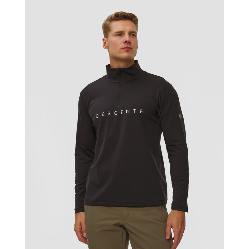 Pánský Lyžařský Rolák Descente Chest Logo T-neck V černé Barvě