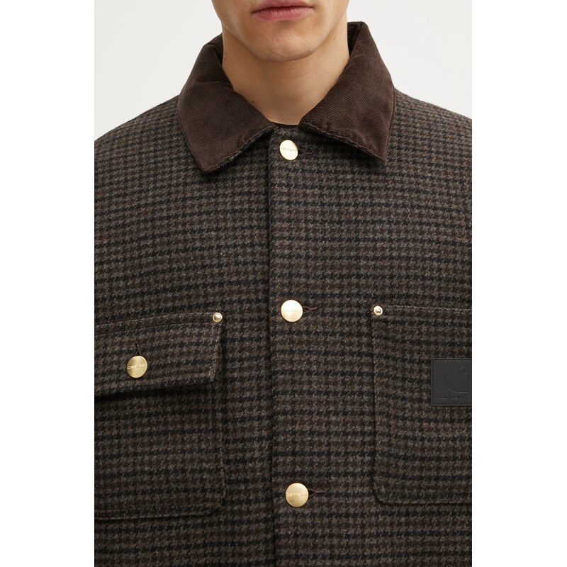 Bunda s příměsí vlny Carhartt WIP Lowis Chore Coat