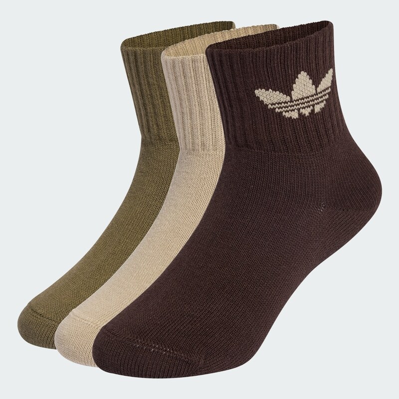 Adidas DĚTSKÉ PONOŽKY MID ANKLE SOCK – 3 PÁRY 106476760