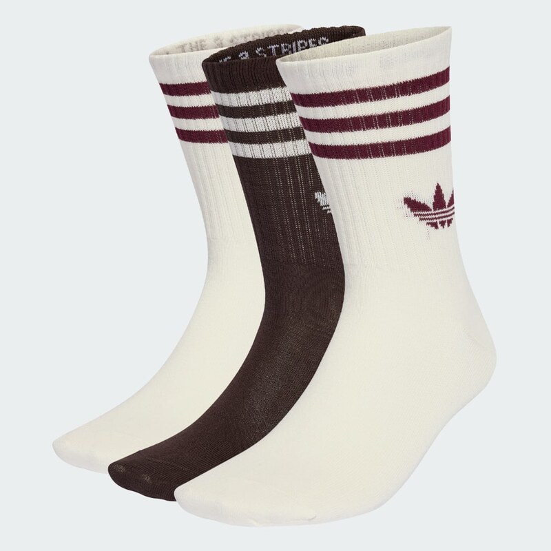 Adidas Ponožky 3-Stripes Crew – 3 páry