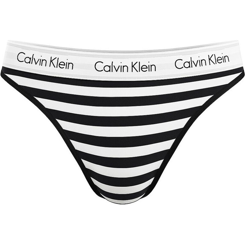 Calvin Klein kalhotky tanga thongs s pruhem bavlněná VELIKOST L 84492943