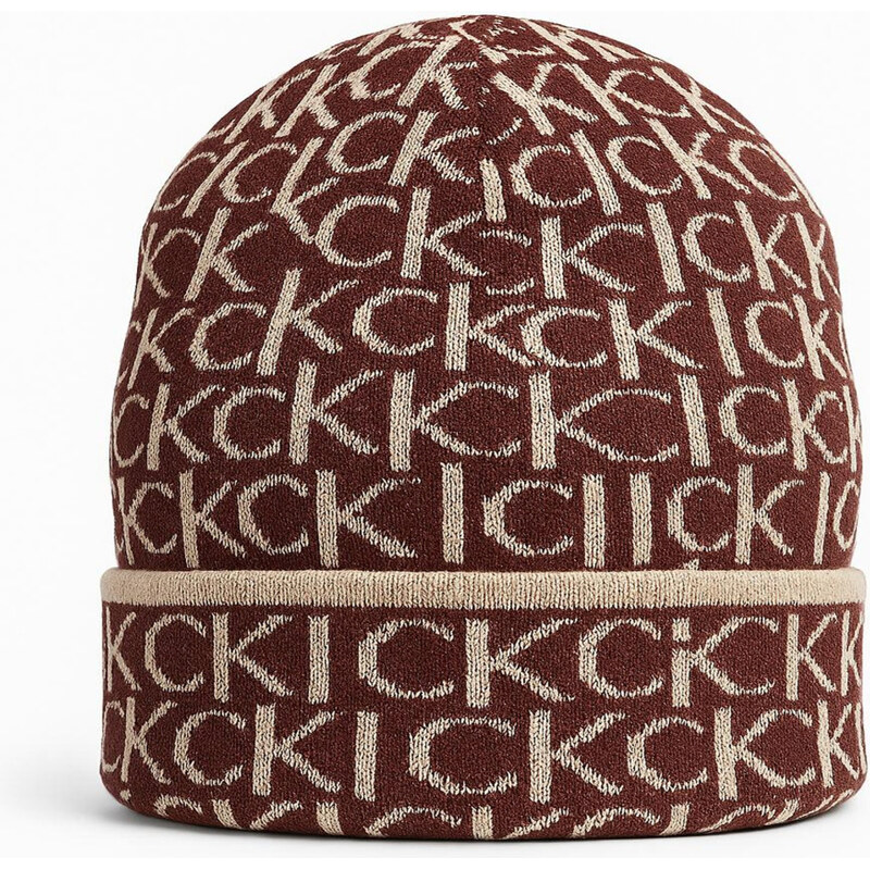 Calvin Klein CK Čepice Oboustranná Unisex pletená barva Jacquard