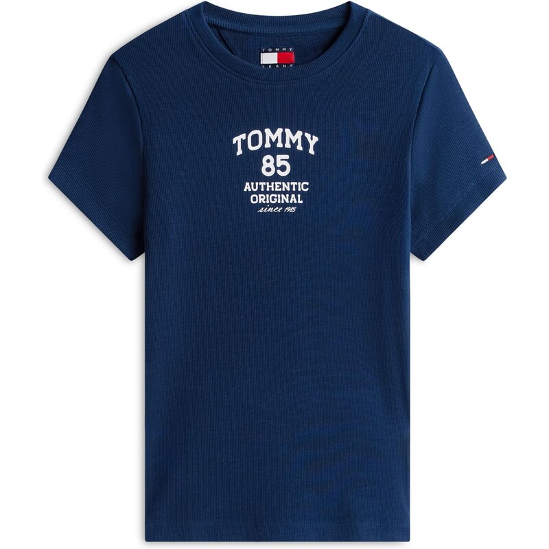 Tommy Jeans Tričko námořnická modř / bílá