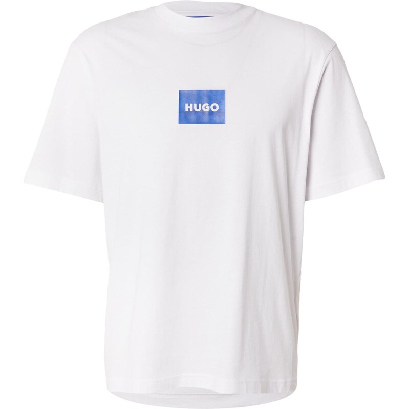 HUGO Tričko Nayonix královská modrá / bílá