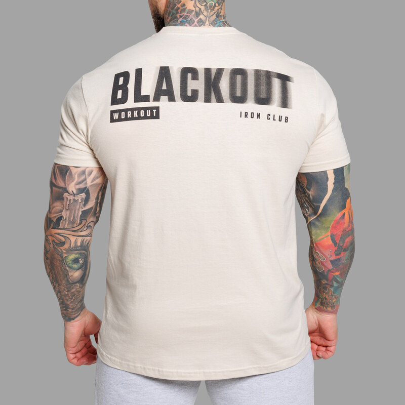 Pánske tričko Iron Aesthetics Blackout, sand
