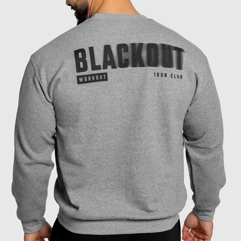 Pánská mikina Iron Aesthetics Blackout, šedá