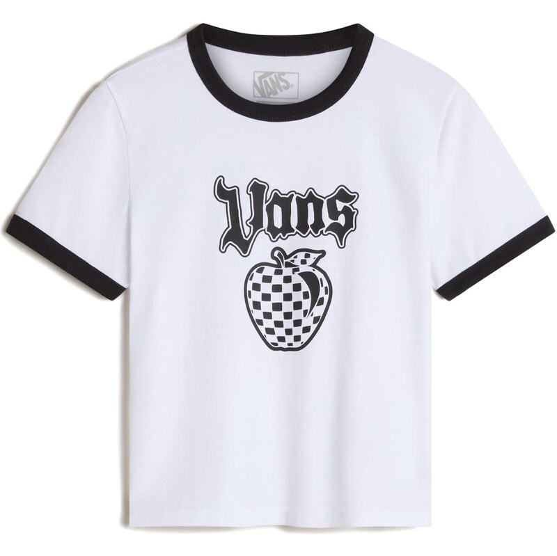 VANS Tričko Apple Boom Ringer černá / bílá 110528629