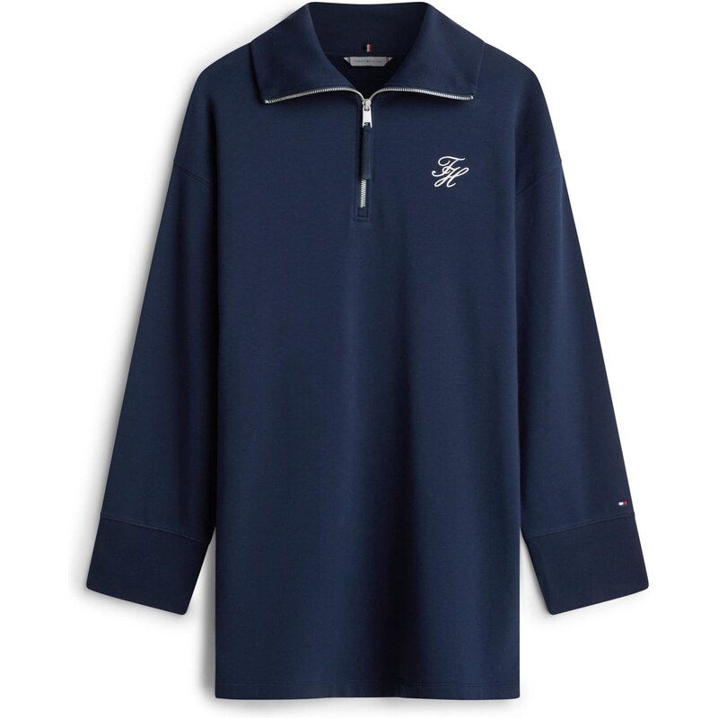 TOMMY HILFIGER Šaty tmavě modrá / bílá