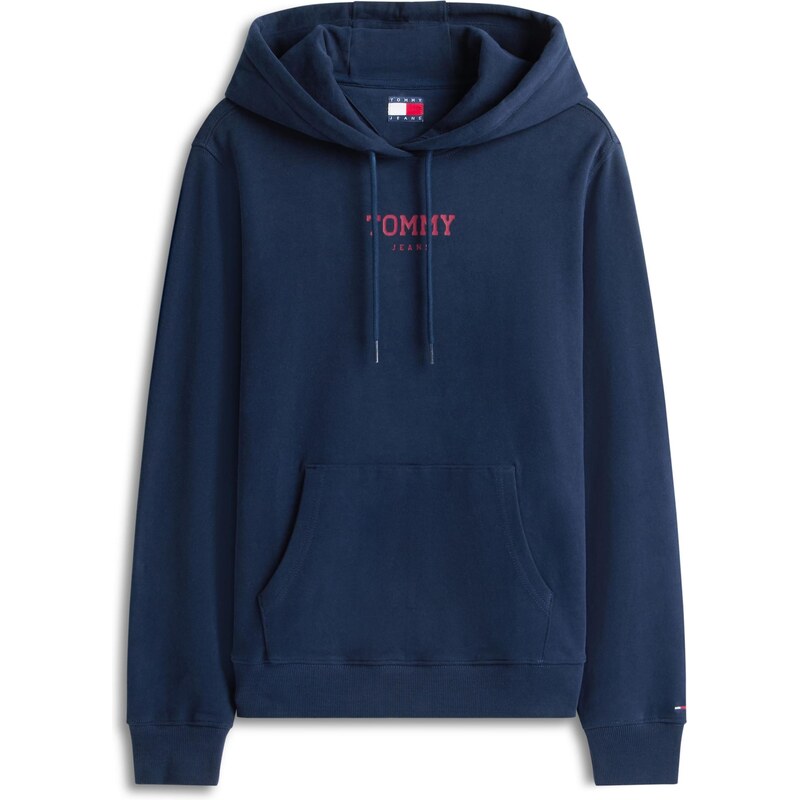 Tommy Jeans Mikina 'ESS' námořnická modř / pink