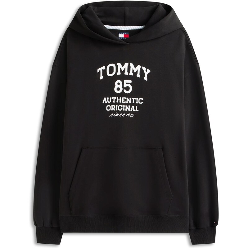 Tommy Jeans Mikina 1985 černá / bílá
