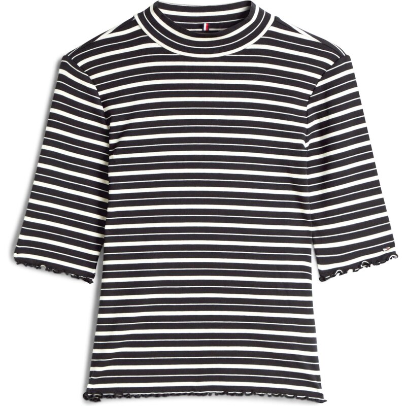 TOMMY HILFIGER Tričko černá / bílá 110528992