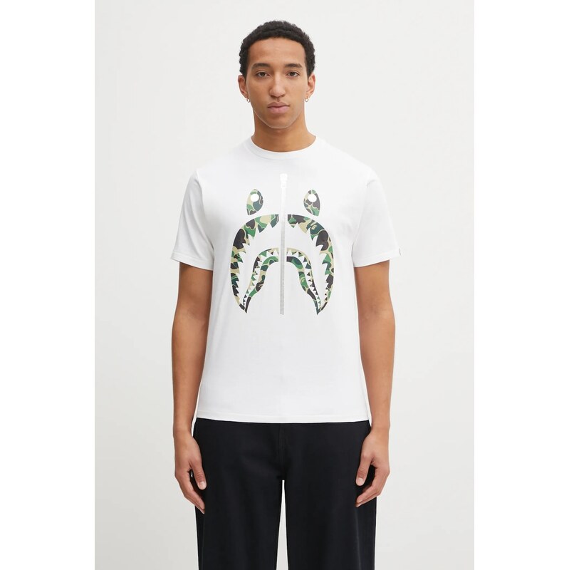 Bavlněné tričko A Bathing Ape ABC Camo Shark