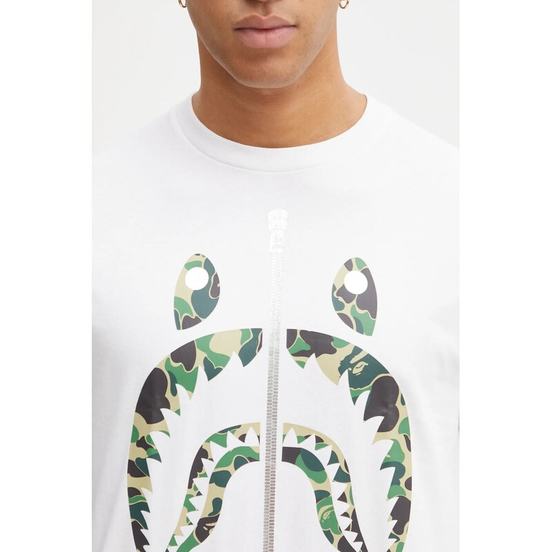 Bavlněné tričko A Bathing Ape ABC Camo Shark