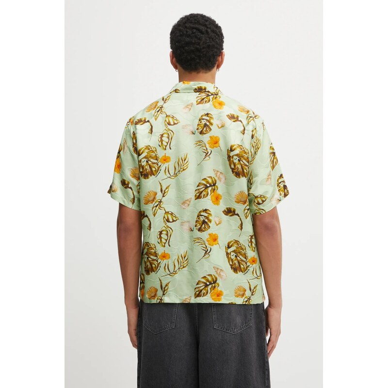 Košile s přídavkem hedvábí A Bathing Ape Vacation Pattern Open Collar