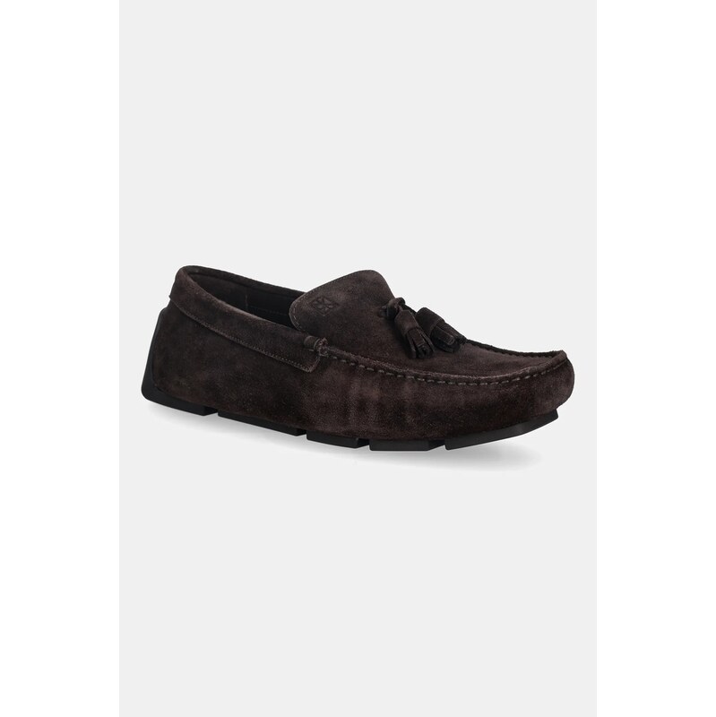 Calvin Klein Semišové mokasíny Calvin Klein DRIVER TASSELS SU