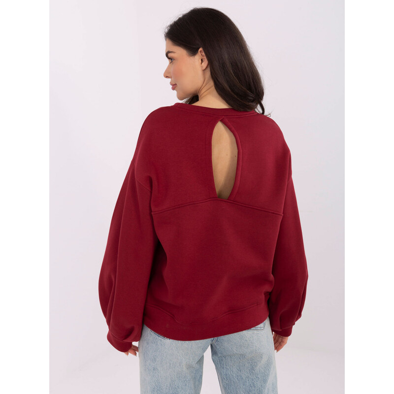 RUE PARIS Sweatshirt-RV-BL-A1044.78-burgundy